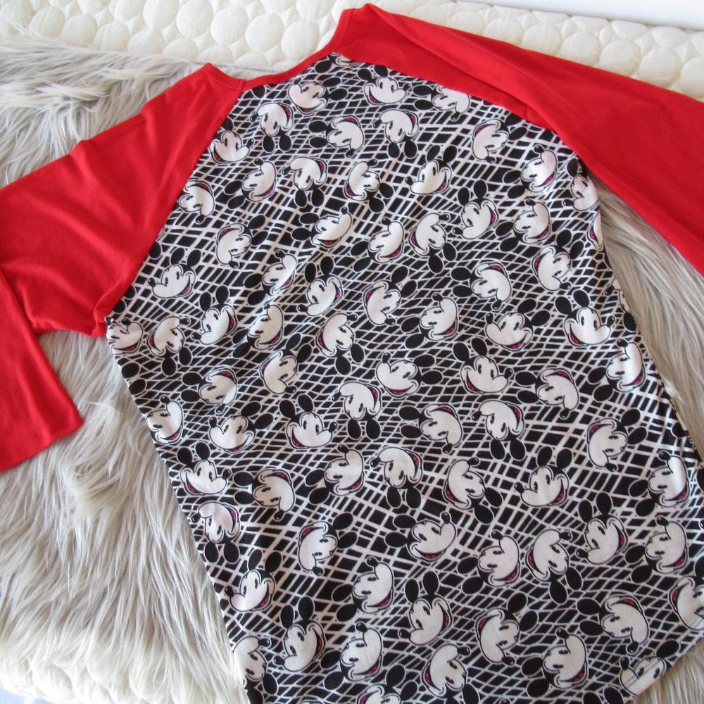 LuLaRoe Mickey Mouse Disney3/4 Sleeve Shirt M - Picture 7 of 7